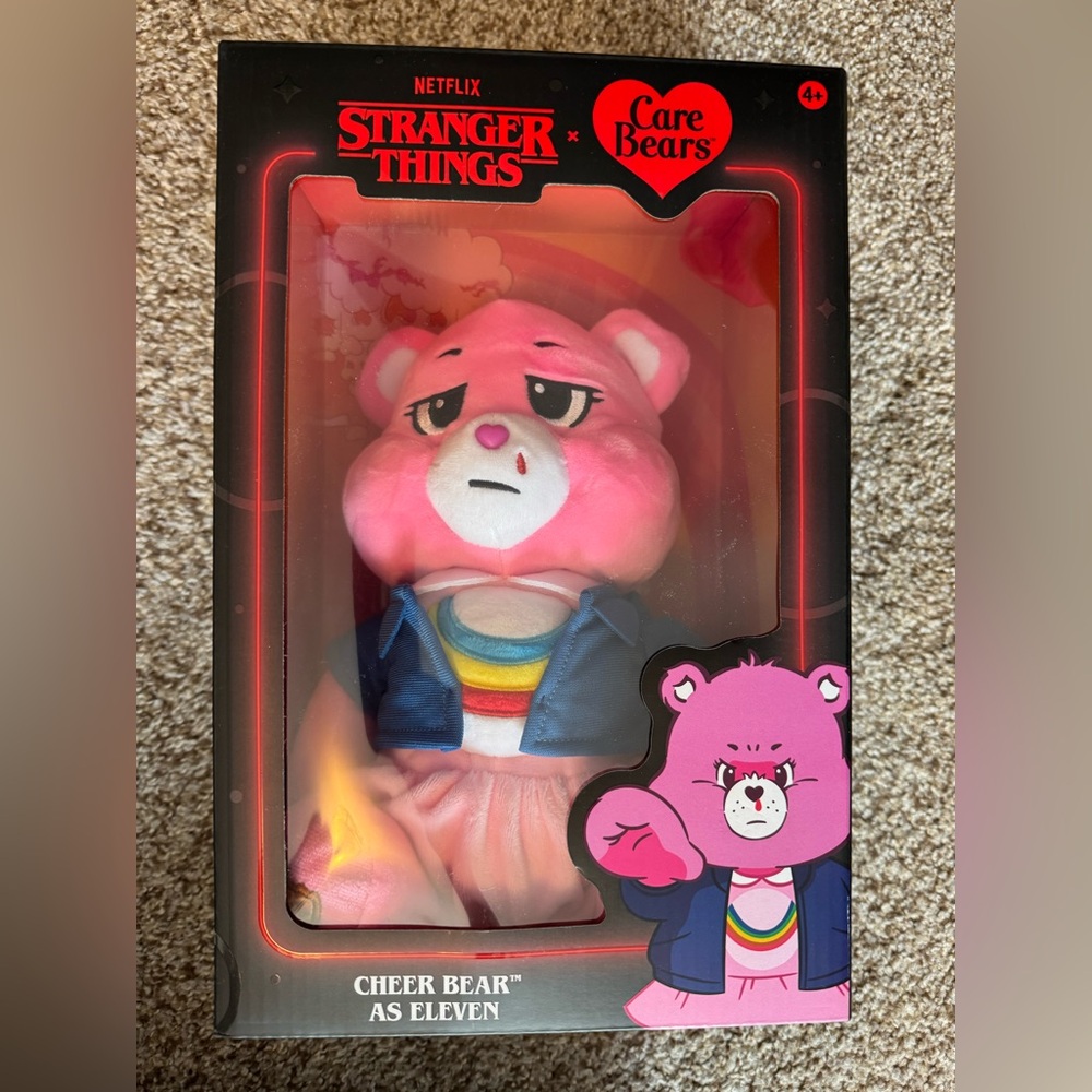 Stranger Things Pink Bear Plush Toy